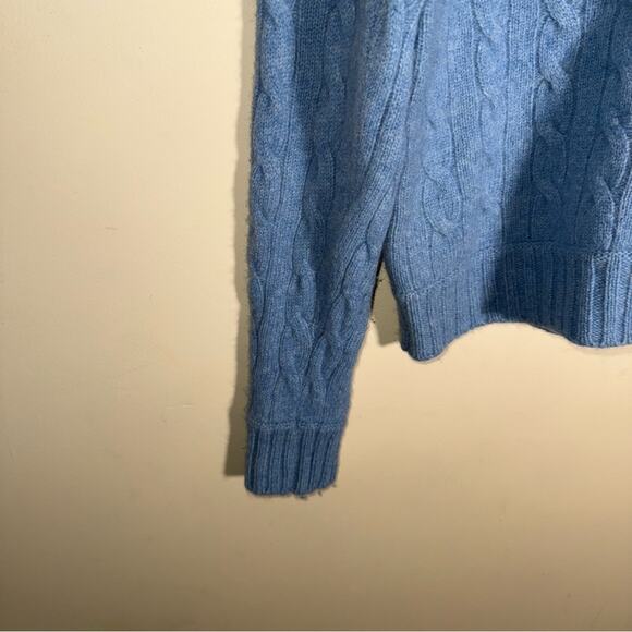 VNTG ABERCROMBIE 90s cashmere wool blend ribbed crewneck  Sweater XL - Picture 5 of 6